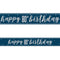 Birthday Glitz Blue Happy 80th Birthday Foil Banner - 2.7m