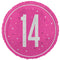 Pink Glitz 14th Birthday Foil Balloon - 18