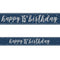 Blue Glitz 15th Birthday Foil Banner - 2.7m