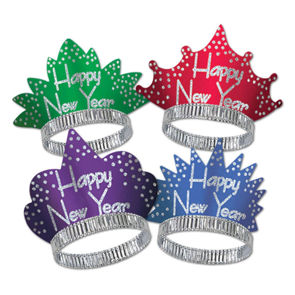 Happy New Year Tiaras - Assorted Colours - Each