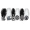 Roaring 20's Black & White Feather Tiaras - Assorted - Each