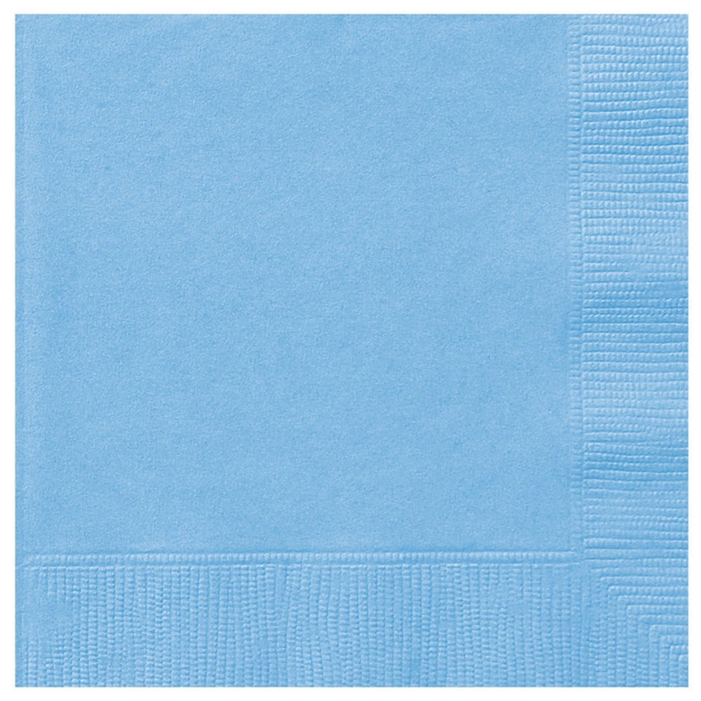 Pale Blue 2 Ply Luncheon Napkins - Pack of 20 - 33cm