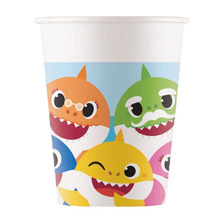 Baby Shark Paper Cups - 200ml - Pack of 8