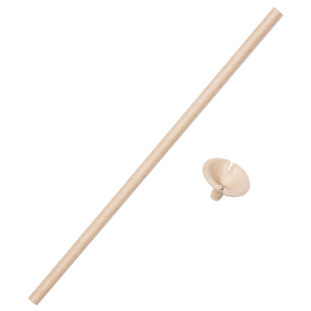 Kraft Brown Paper Balloon Stick and Cup - 30cm - Each