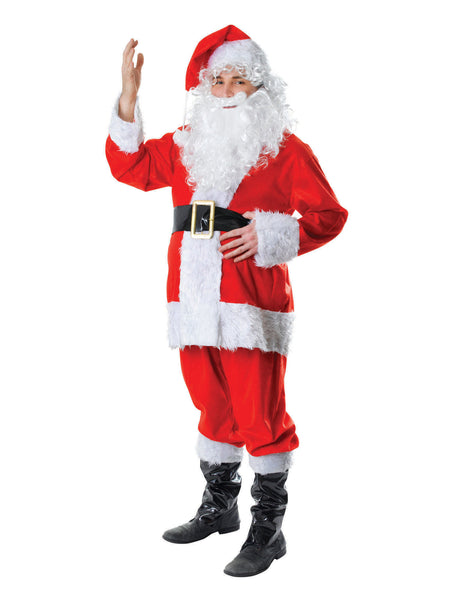 High Quality Fur Trim Santa Costume