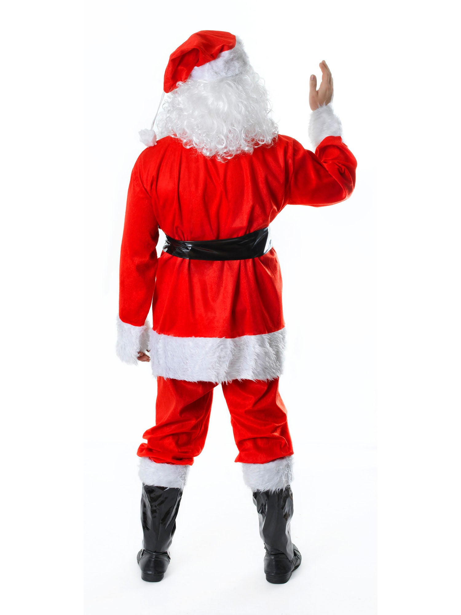 High Quality Fur Trim Santa Costume