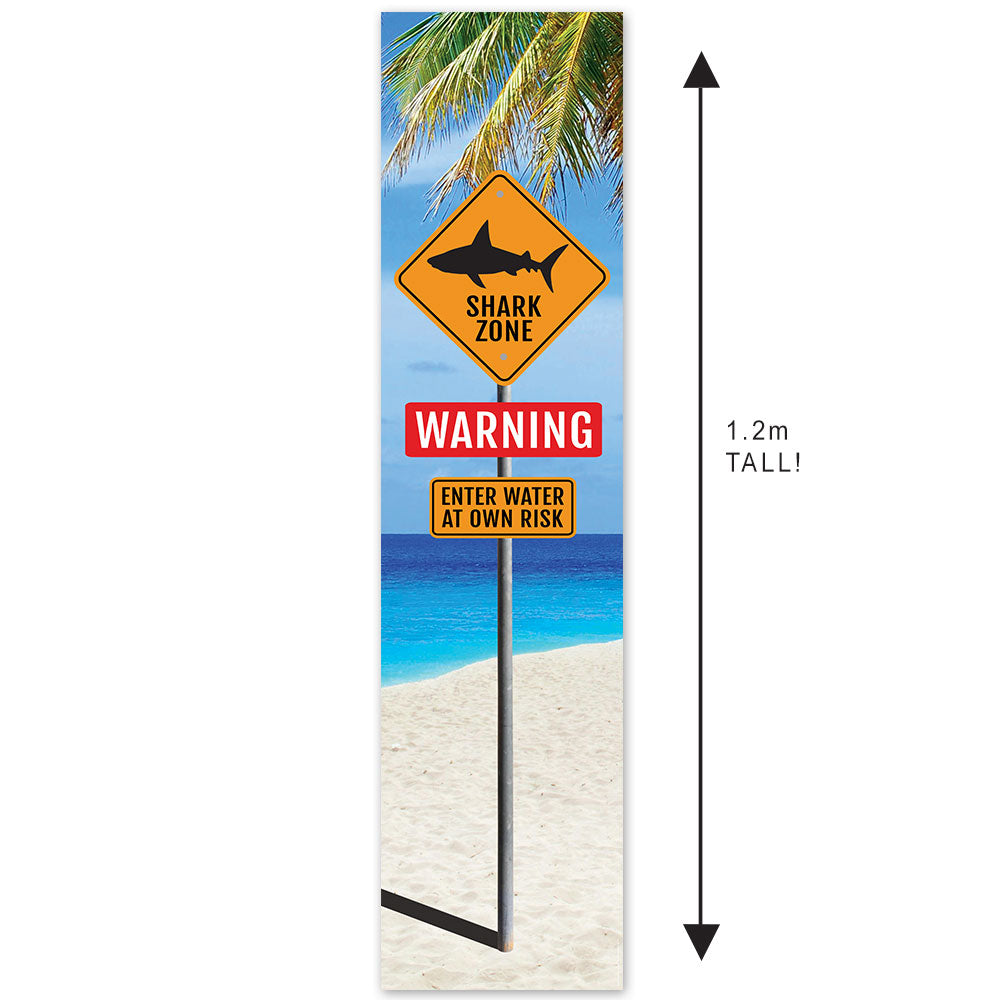 Shark Sign Portrait Banner - 30cm x 120cm