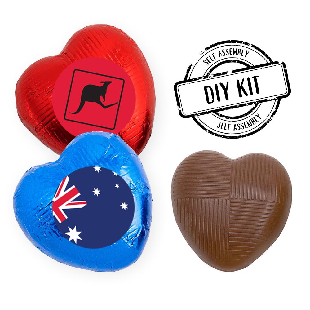 Australian Heart Chocolates Kit - Pack 24