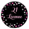 Personalised Birthday Sparkle Pink Badge - 58mm - Each