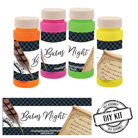 Burns Night Scroll Bubbles - Pack of 6