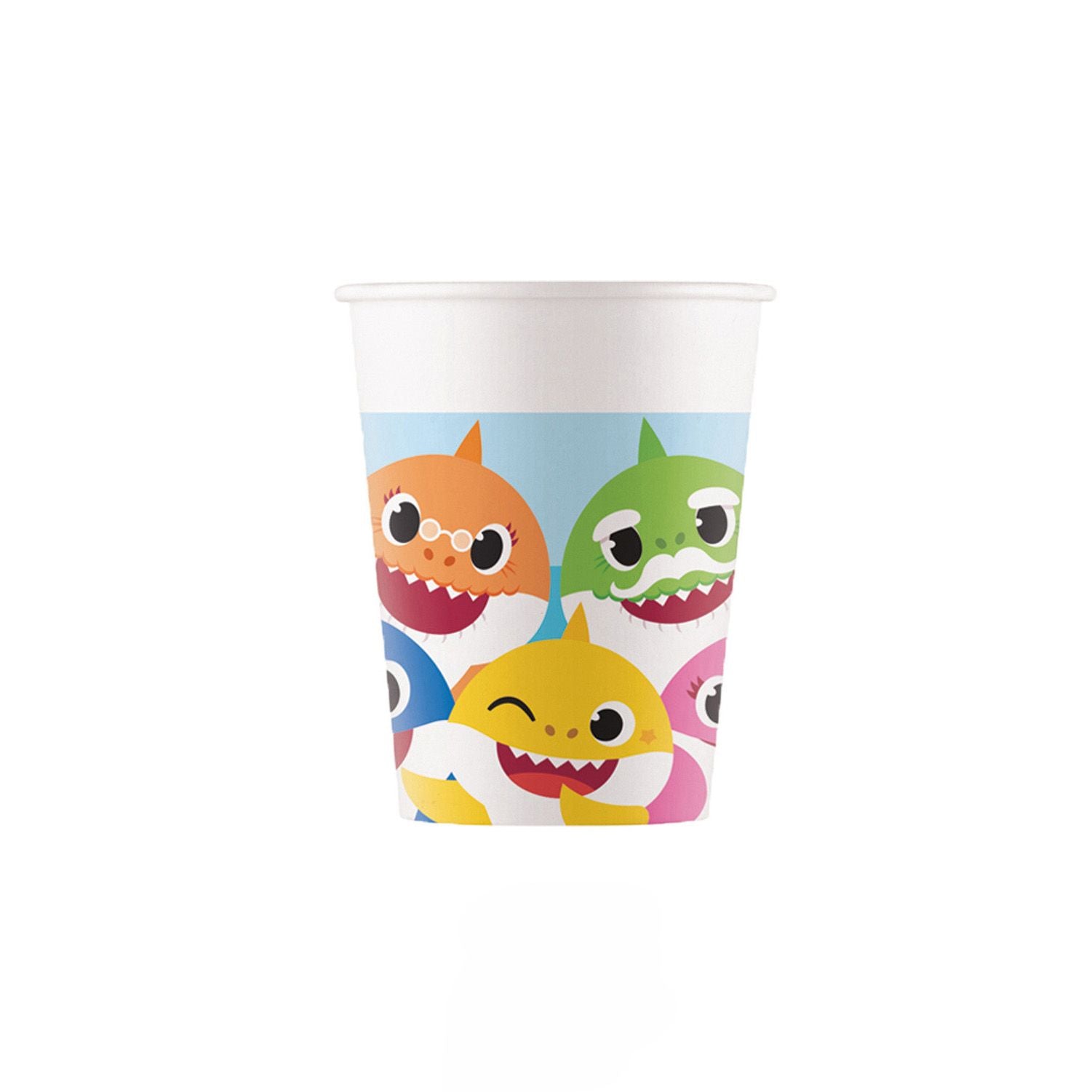 Baby Shark Paper Cups - 200ml - Pack of 8