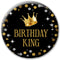 Birthday King Party Badge - 58mm