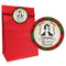 Burns Night Red Tartan Party Bags with Personalised Round Stickers - Pack of 12