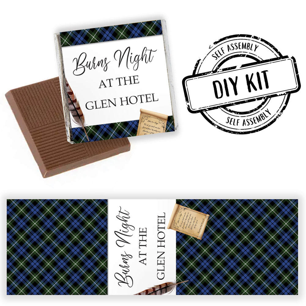 Burns Night Scroll Personalised Chocolates - Pack of 16