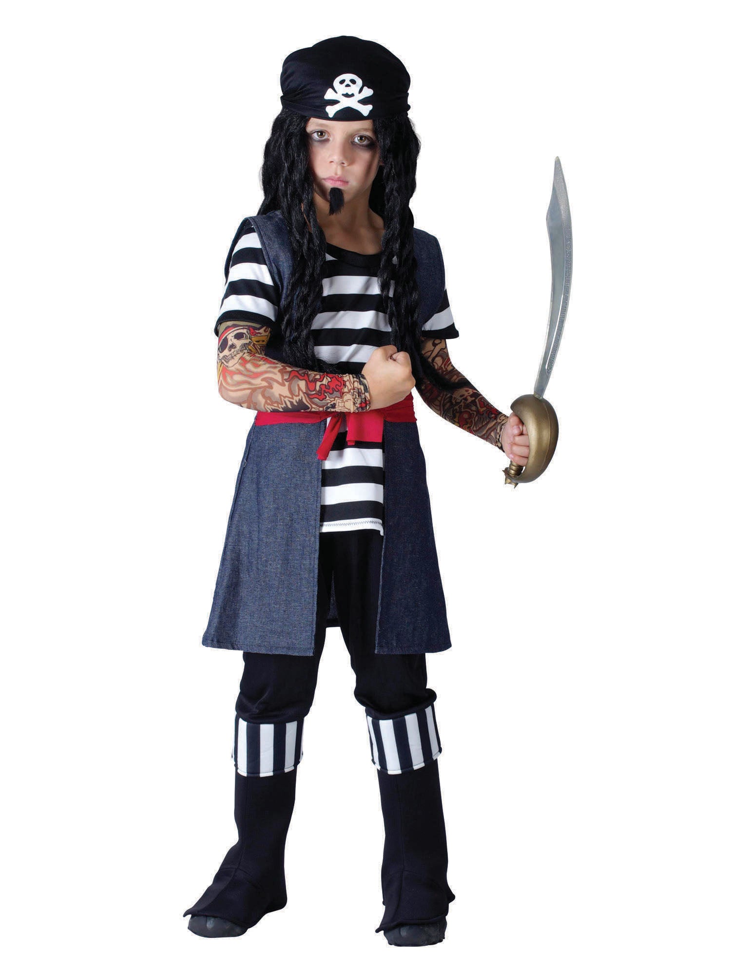 Tattoo Pirate Boy Costume