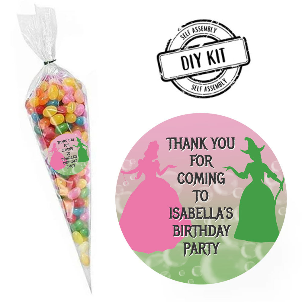 Witches of Oz Personalised Sweet Cone Bag Kit - Pack of 15