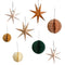 Copper Shades Paper Hanging Decorations - Pack of 8