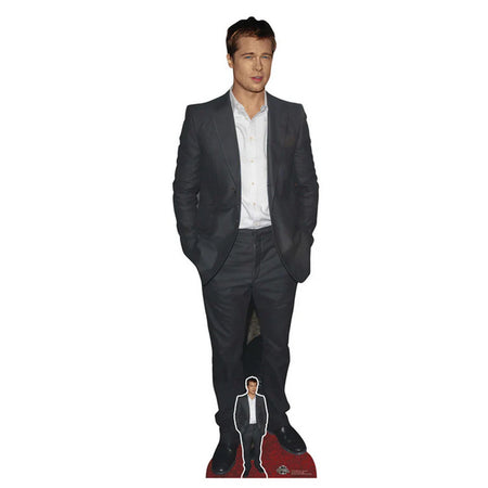 Brad Pitt in Black Suit Lifesize Cardboard Cutout - 1.81m