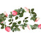 Artificial Pink Rose Garland Decoration - 2m