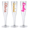 Clear Personalised Name Champagne & Prosecco Flute Glass - Choose Your Text Colour - 175ml - Each