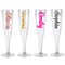 Clear Personalised Name Champagne & Prosecco Flute Glass - Choose Your Text Colour - 175ml - Each