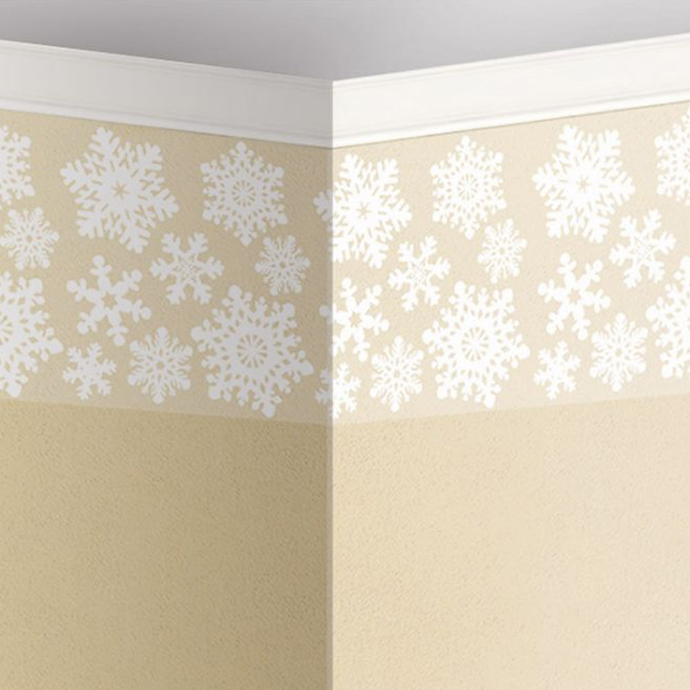 Snowflake Border Wall Decoration - 9m