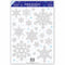 Snowflake Glitter Prismatic Vinyl Window Decoration - 45cm - Sheet of 18