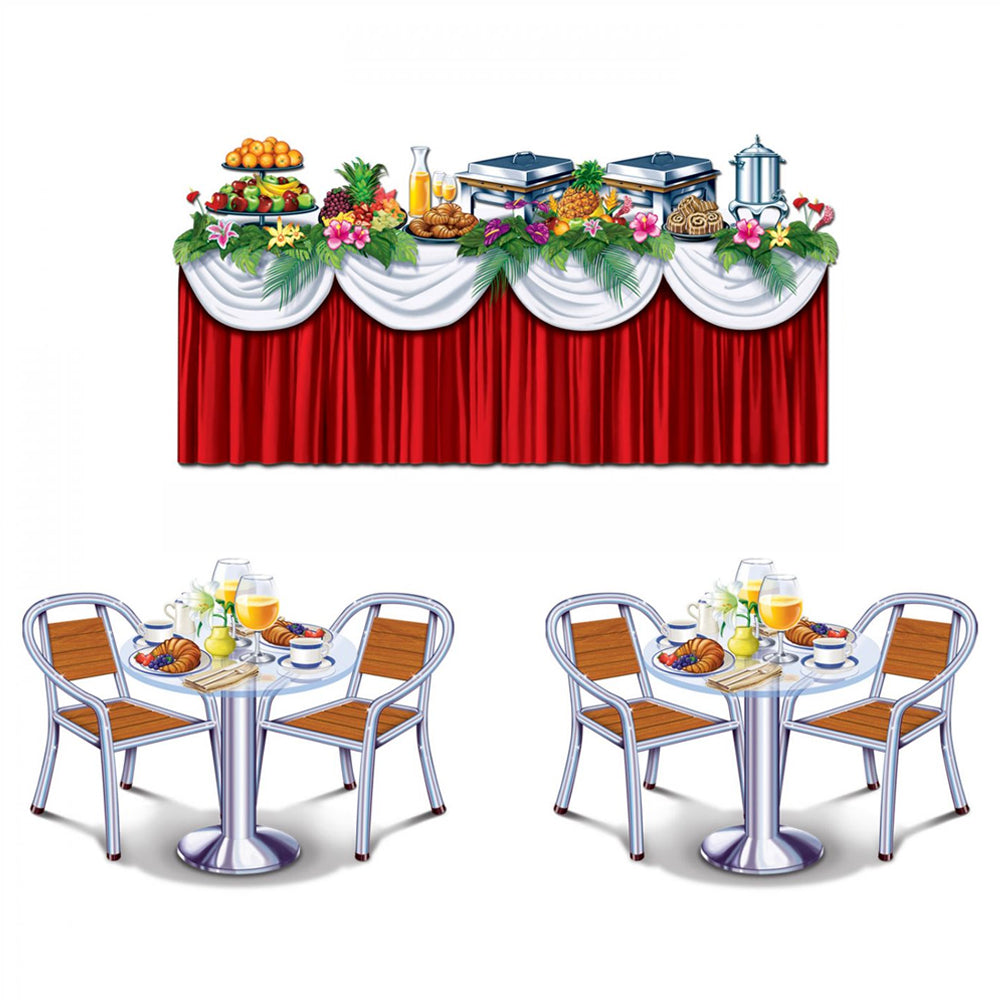 Cruise Ship Buffet Wall Decorations - 1.7m