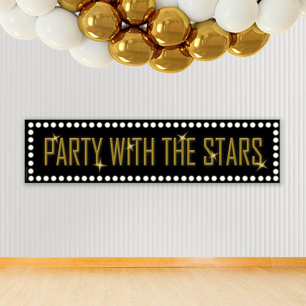 Party With The Stars Banner 120cm x 30cm