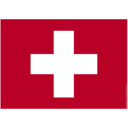 Switzerland Flag Swiss Poster Decoration - A3