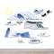 Arctic Winter Wall Decorations - 1.5m - Pack of 12