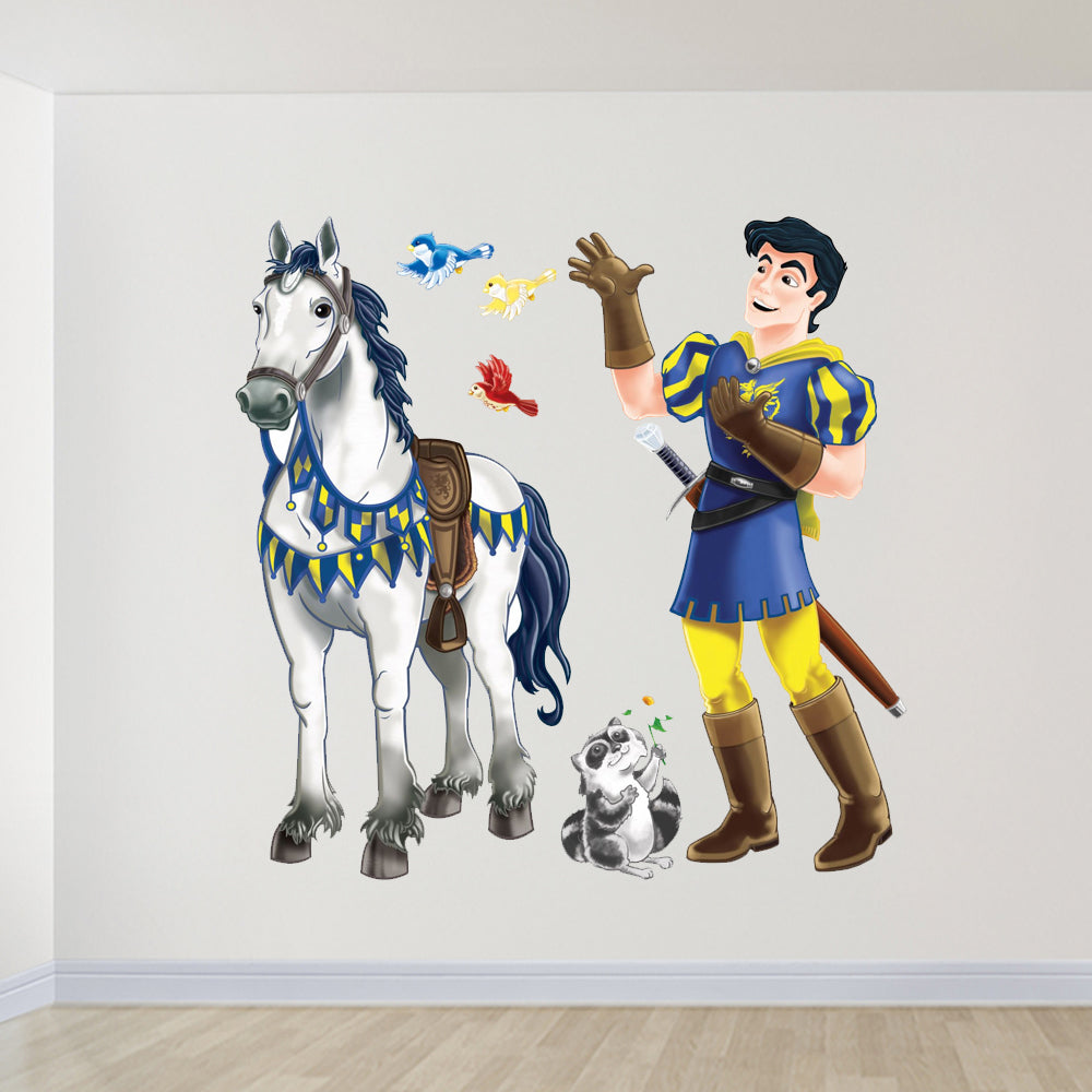 Prince and Trusty Steed Fairytale Wall Decorations - 1.61m