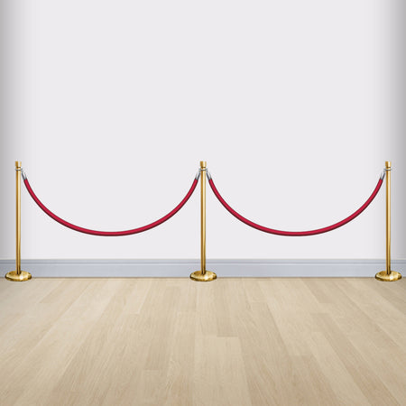 Hollywood Red Carpet Stanchion Wall Decorations - 1.55m