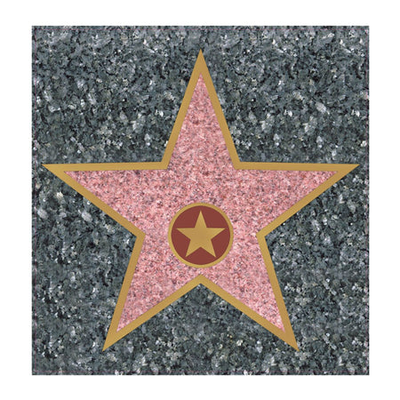 Hollywood Walk of Fame Star Peelable Sticker - 38cm