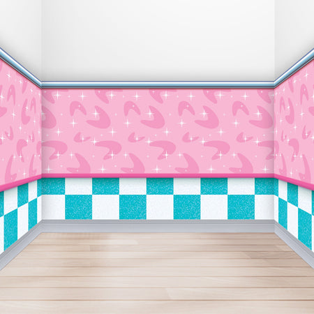 50's Soda Shop Backdrop - 9.14m