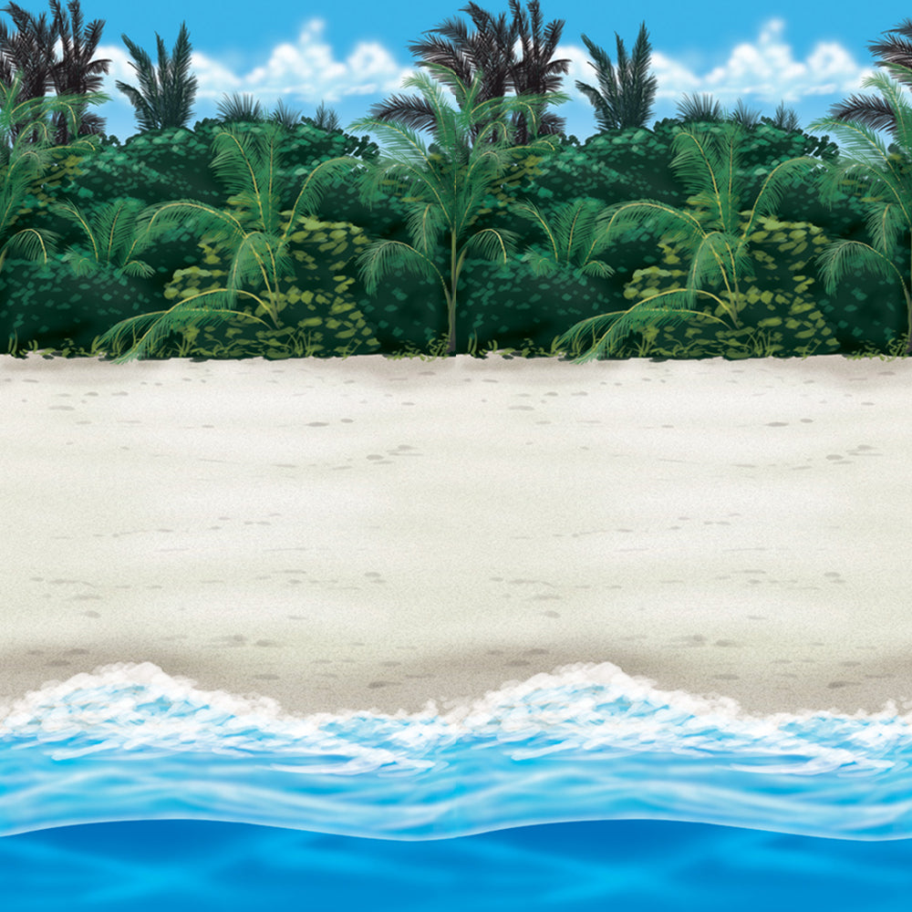 Tropical Island Beach Backdrop Decoration - 12.2m