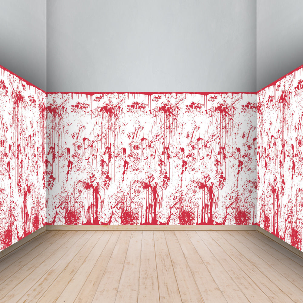 Bloody Wall Backdrop Decoration - 9.1m