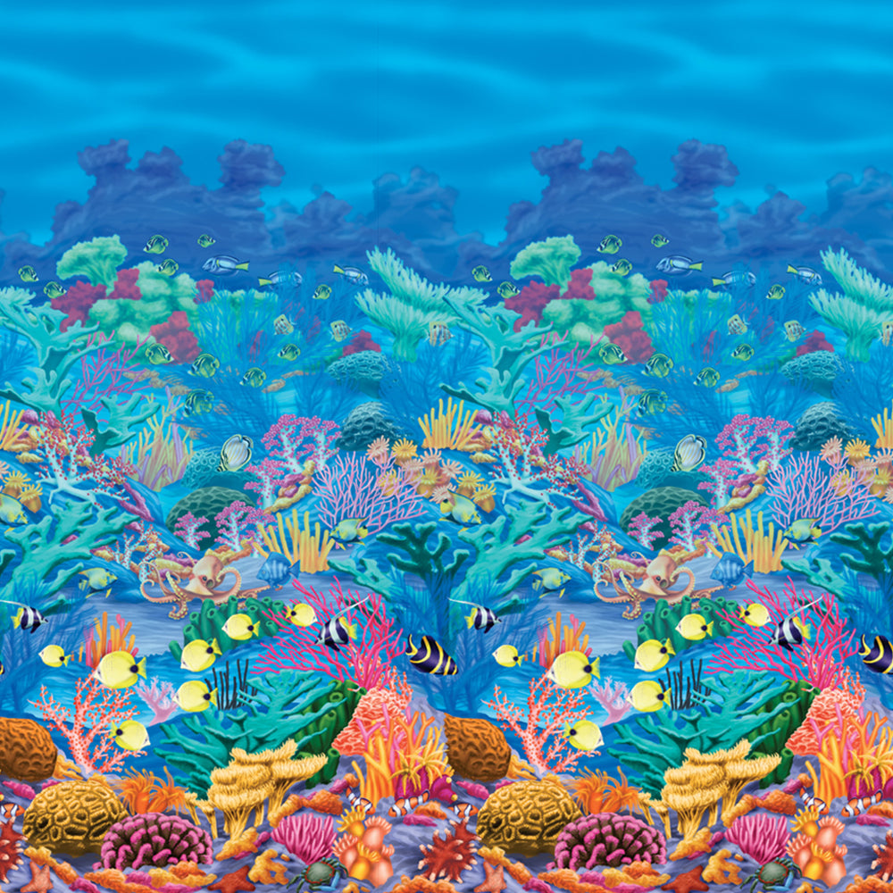 Coral Reef Under the Sea Backdrop Decoration - 12.2m