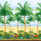 Palm Tree Backdrop Decoration - 12.2m