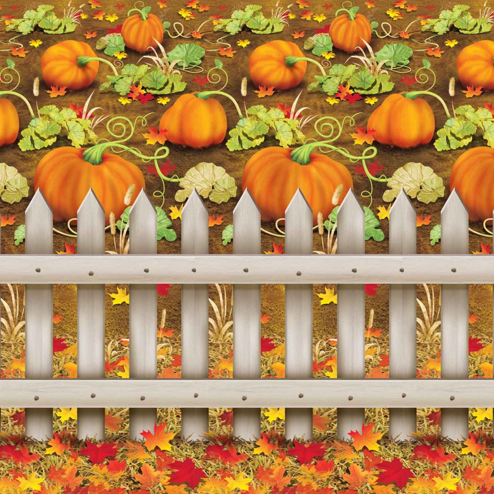 Pumpkin Patch Backdrop Decoration - 9.14m