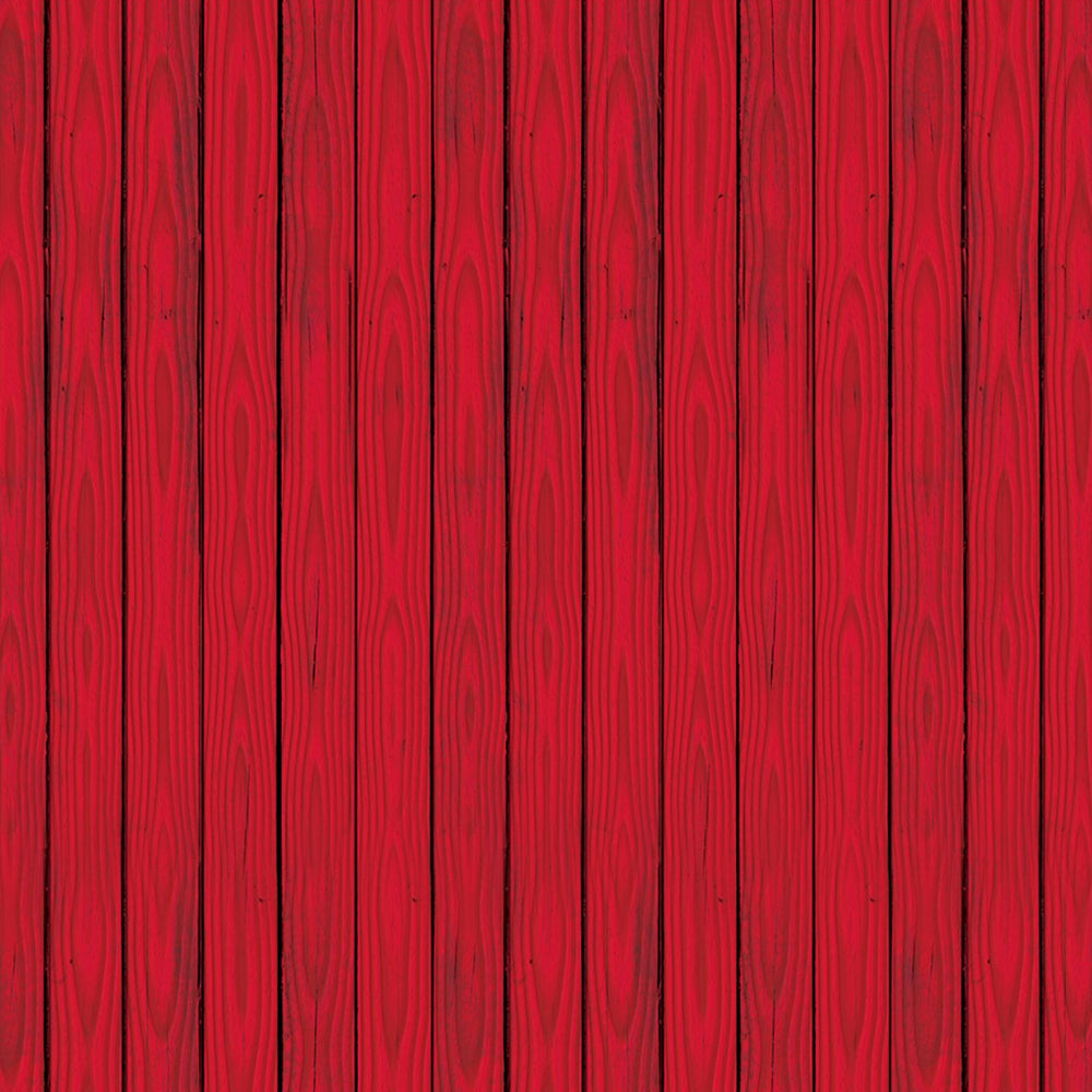 Red Barn Siding Backdrop Decoration - 9.14m