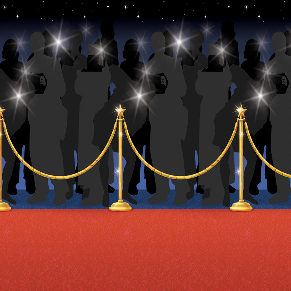 Red Carpet Backdrop Decoration - 15.2m