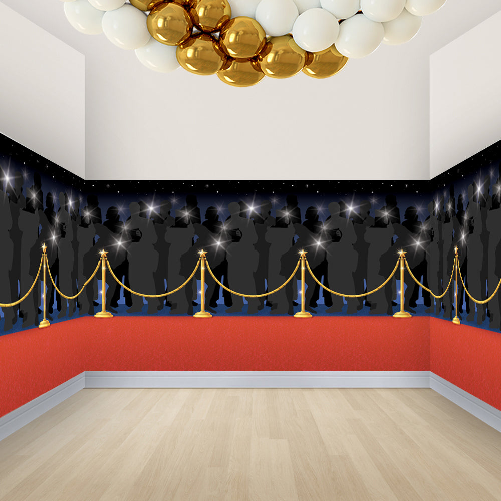 Red Carpet Backdrop Decoration - 15.2m