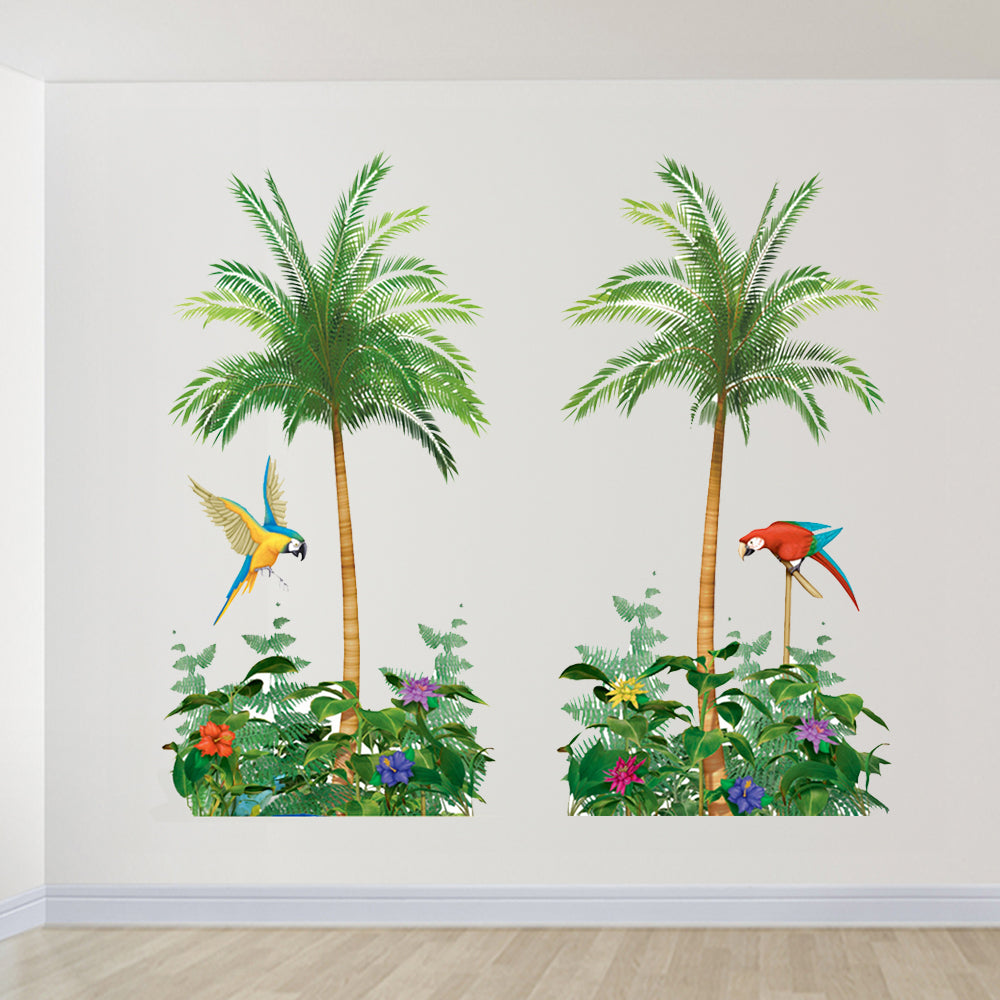 Tropical Palm Tree Wall Decorations - 1.65m - Pack of 2