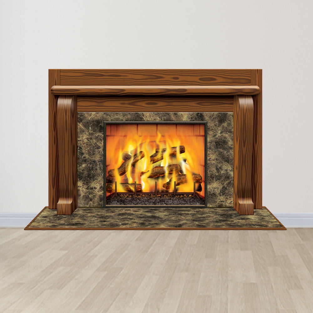 Fireplace Backdrop Decoration - 1.57m