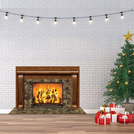 Fireplace Backdrop Decoration - 1.57m