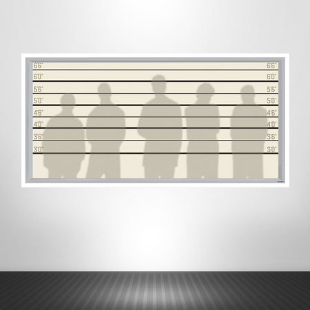 Police Lineup Backdrop Wall Decoration - 1.57m