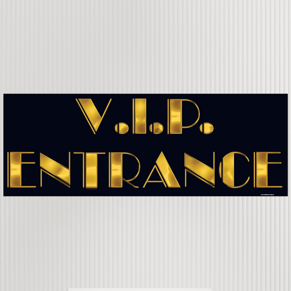 VIP Entrance Card Sign - 55cm x 20cm