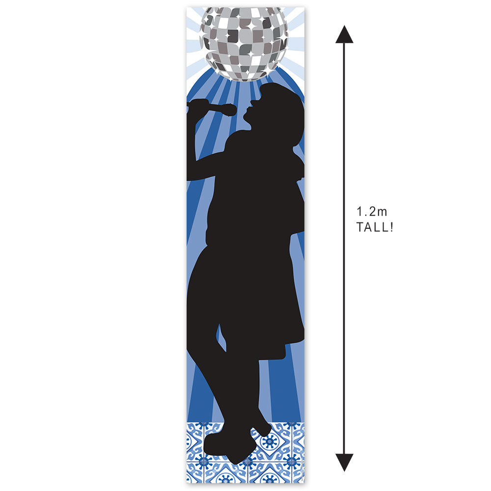 Dancing Queen Silhouette Left Portrait Banner - 30cm x 120cm