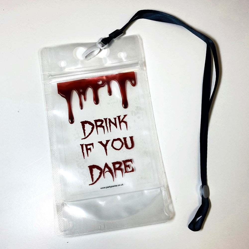 Personalised Drink Pouch DIY Kit - Bloody Halloween Design - 500ml - Pack of 8